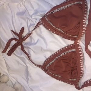 Target pink or green bikini top